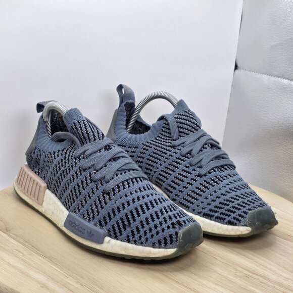 CQ2029 Adidas NMD R1 STLT Primeknit Steel Women's Size 8 Shoes - Picture 3 of 9